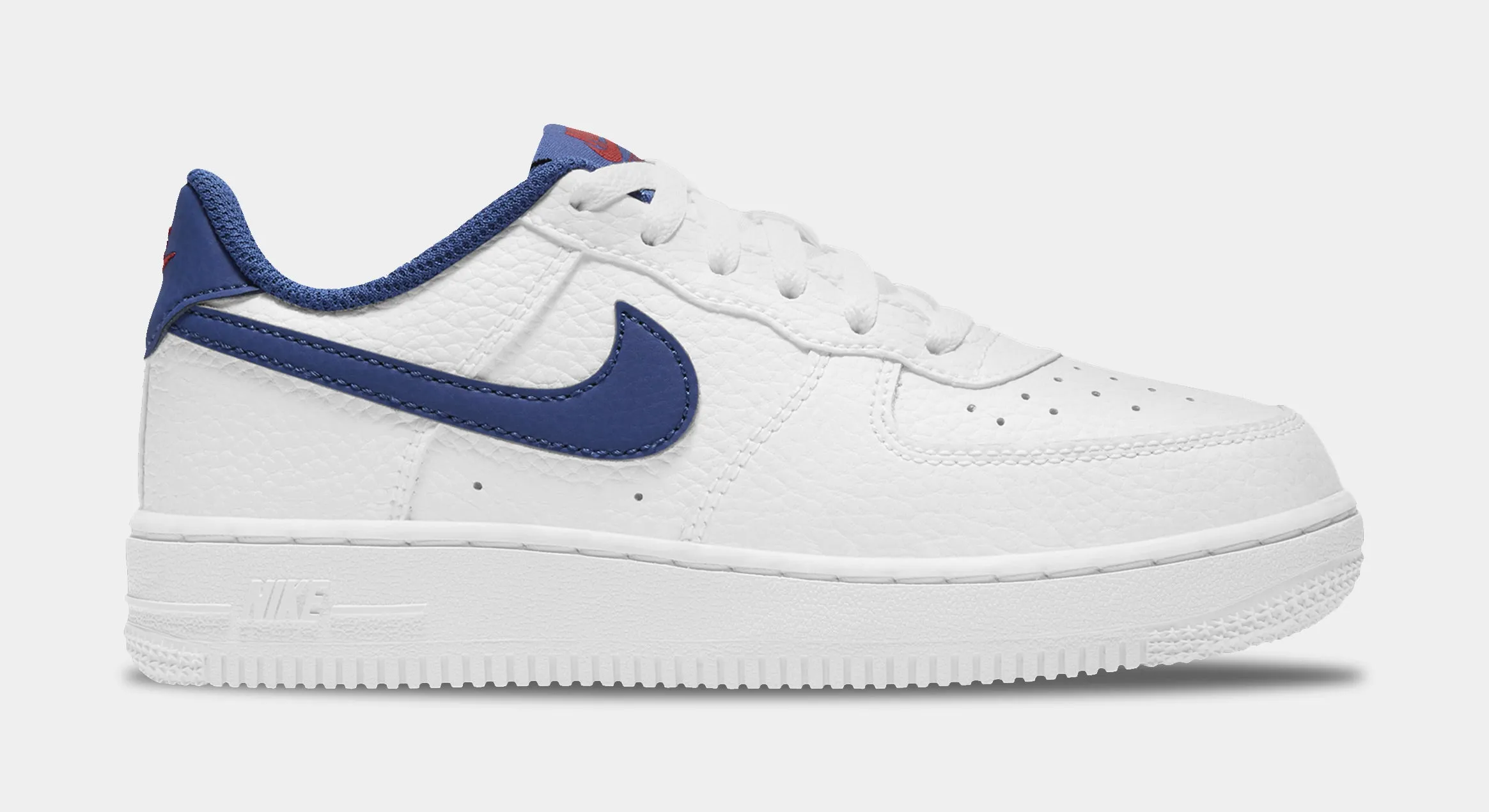 Air Force 1 Low Grade School Lifestyle Shoes (White/Blue)