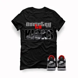 Air Jordan 3 OG Retro Black Cement Black T (Addicted to kicks)