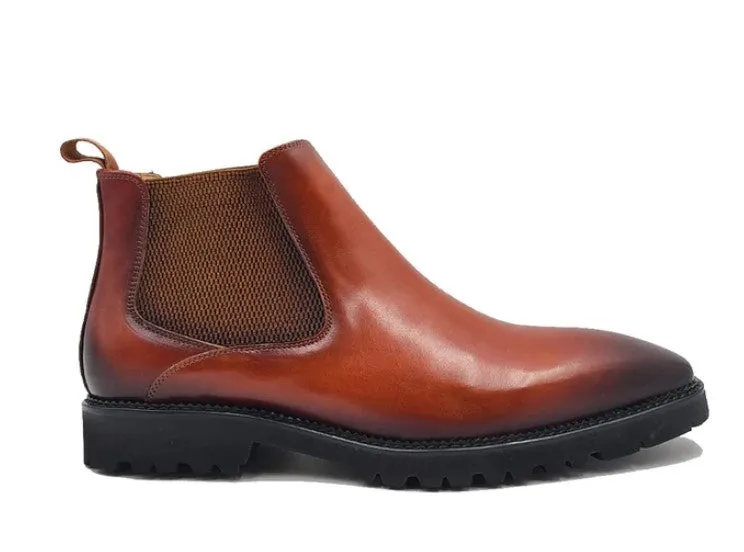 Carrucci High Top Leather Boots