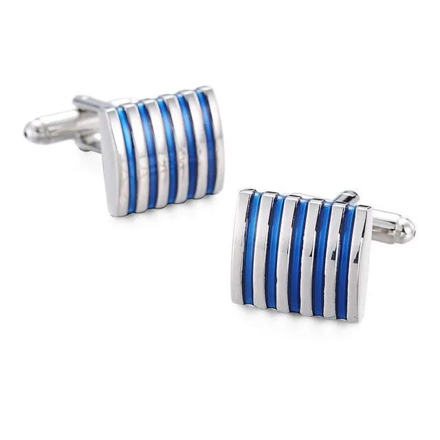 Classy Men Cufflinks Striped