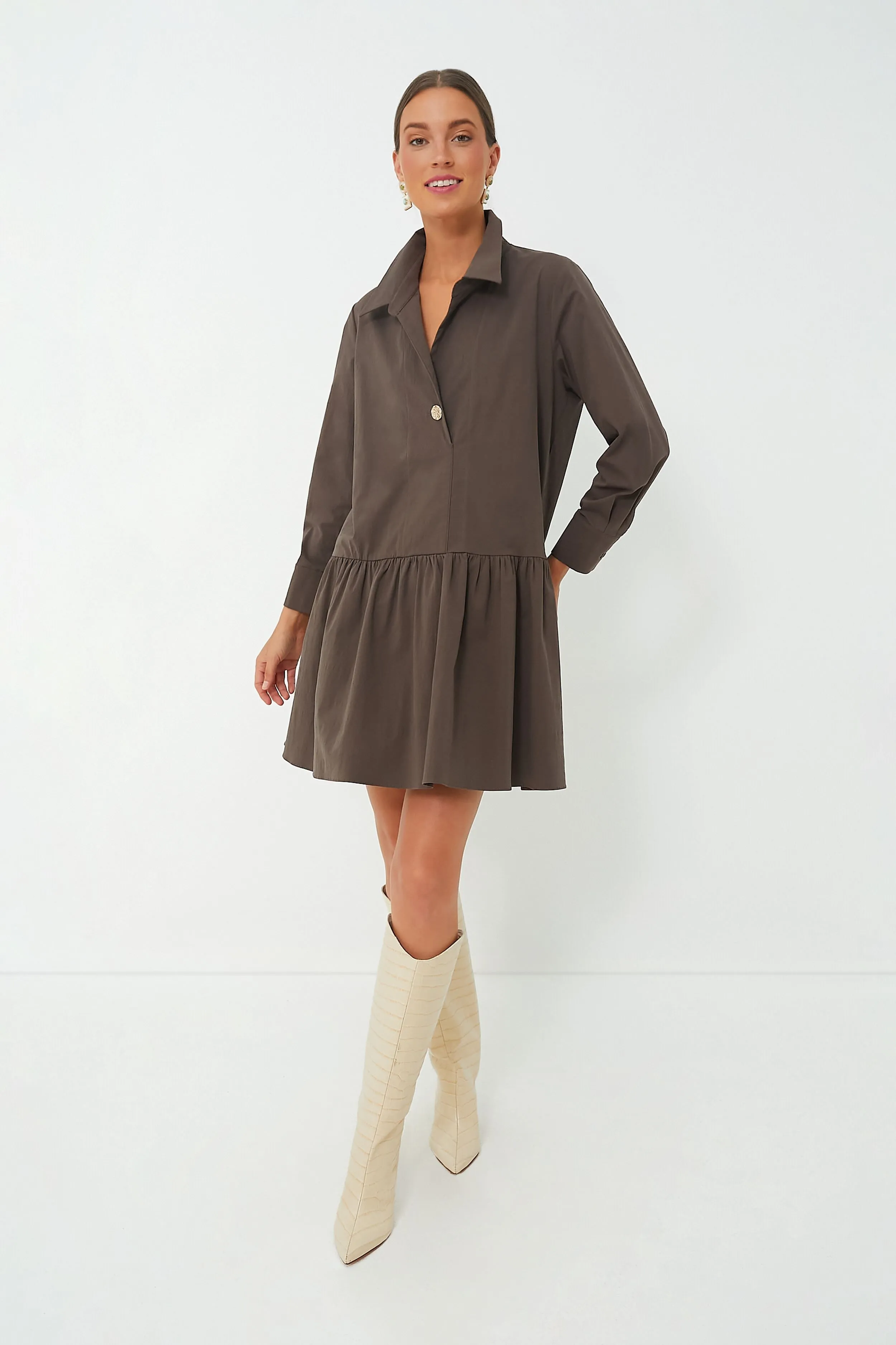 Cocoa Brown Cleia Dress