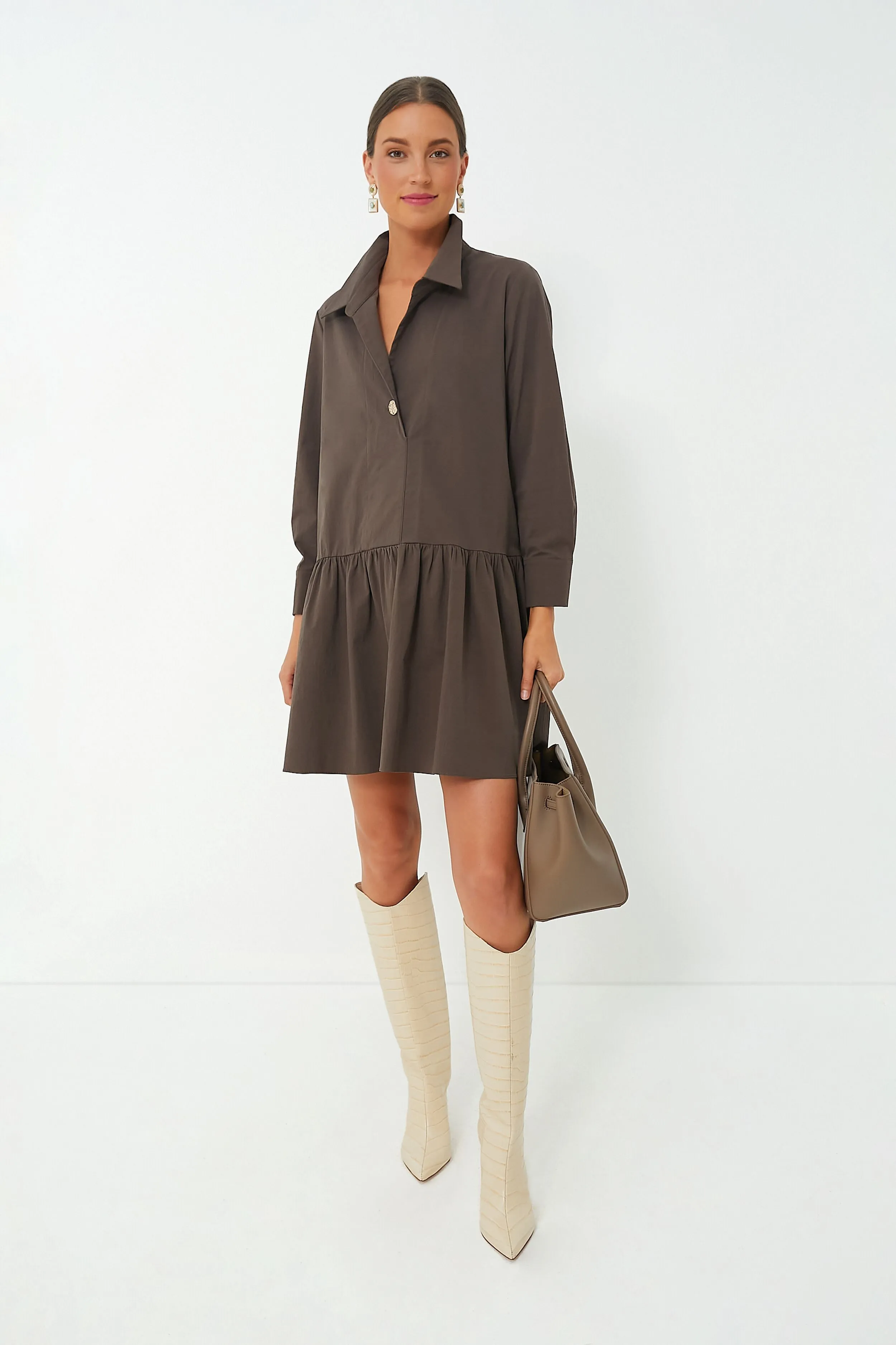 Cocoa Brown Cleia Dress