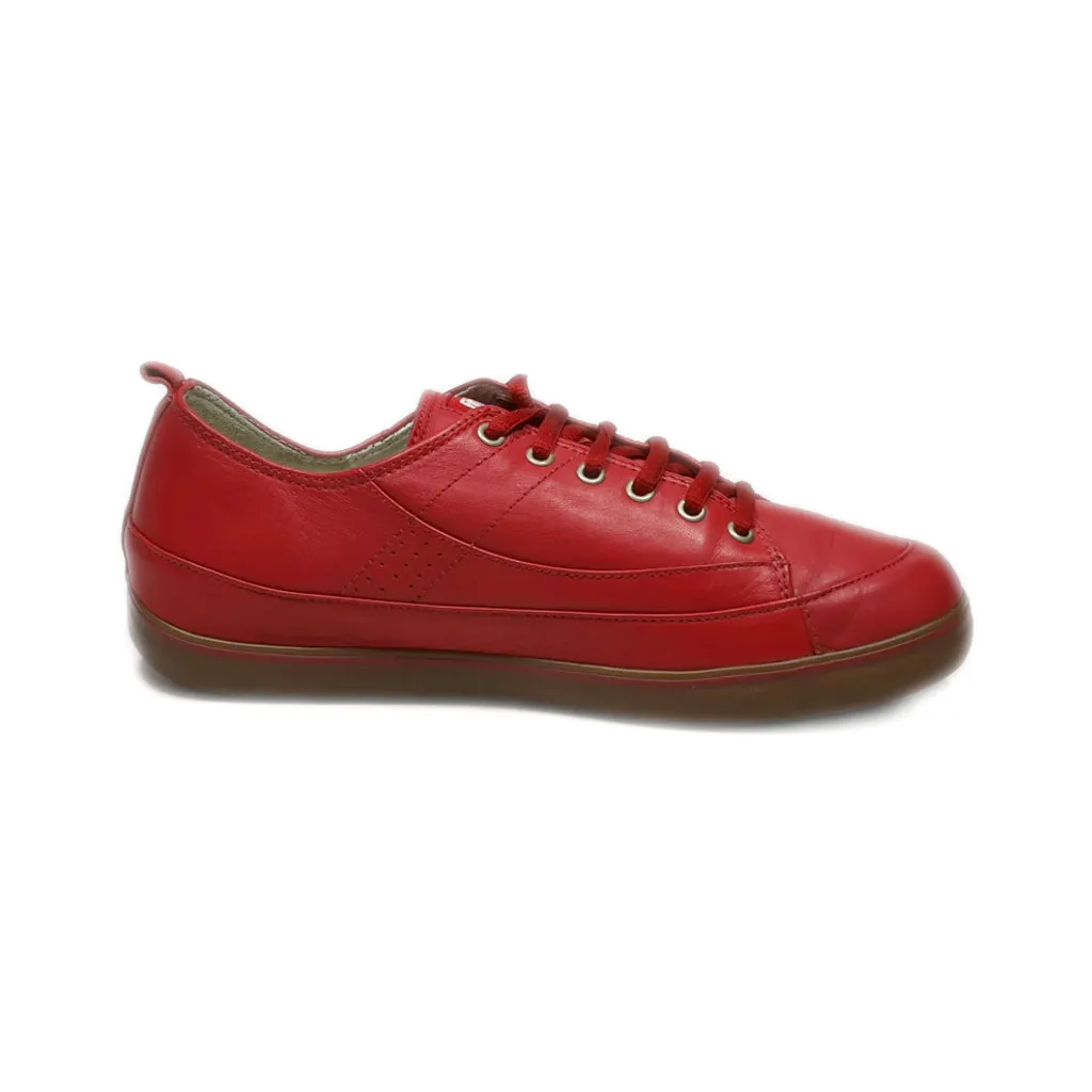 Fitflop Low-Top Sneakers Leather Red Colour For Women