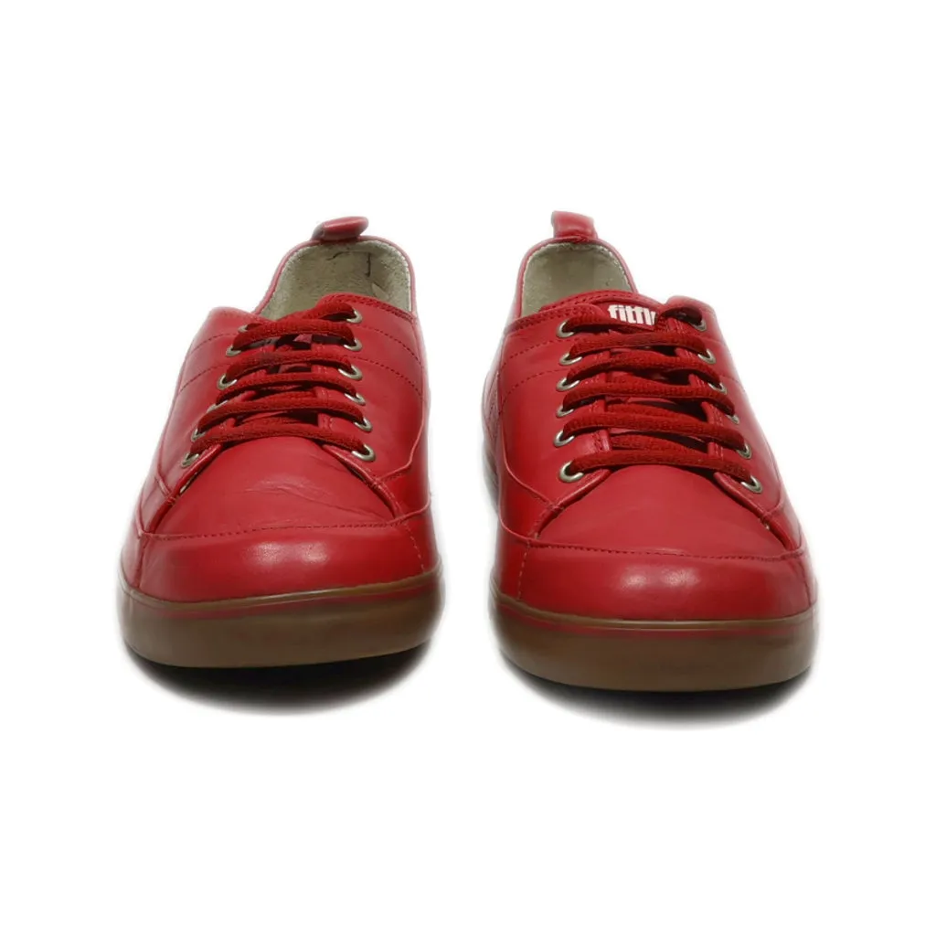 Fitflop Low-Top Sneakers Leather Red Colour For Women