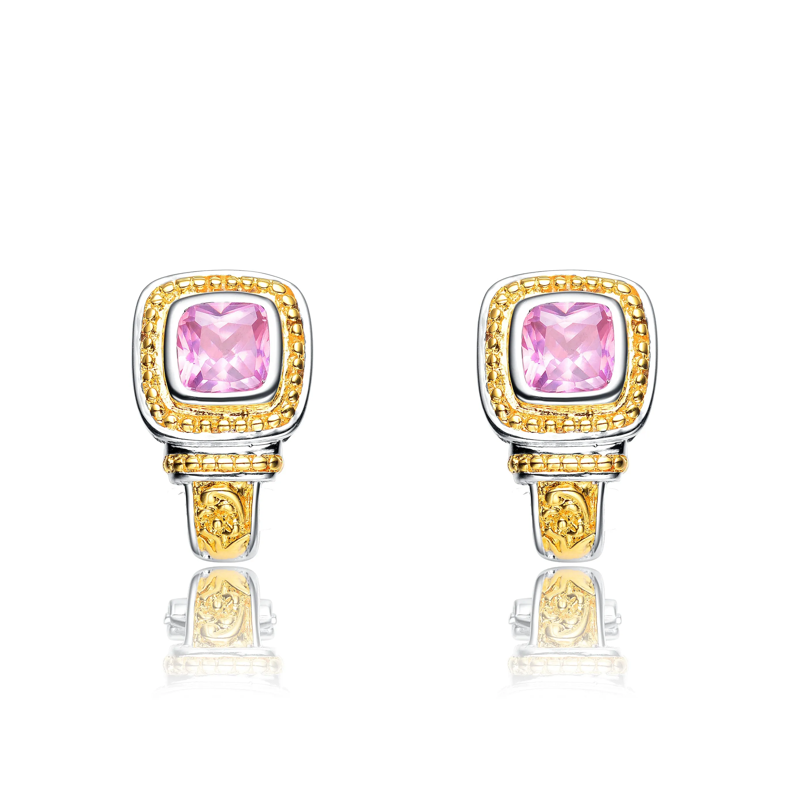 Gold Plated Pink Limited Time Special Earrings