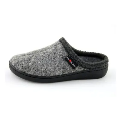 Haflinger AT64 Grey Speckle Men's Slippers