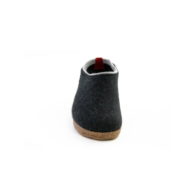 Haflinger Grizzly Kris Charcoal Unisex Slippers