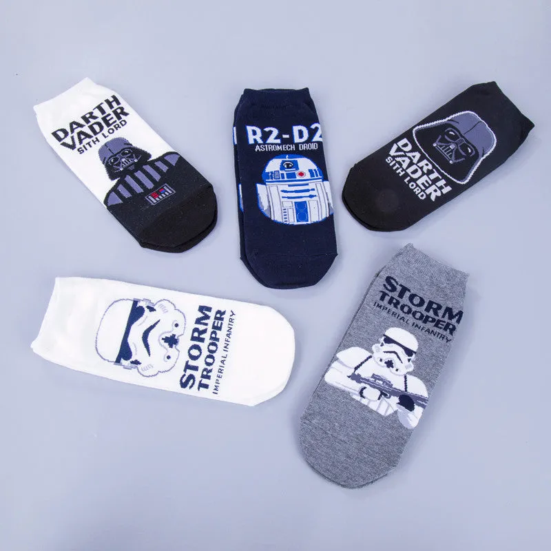 High Quality New Arrival Star Wars Patterns Cotton Casual Socks Men's Brand Casual Socks Free Shipping