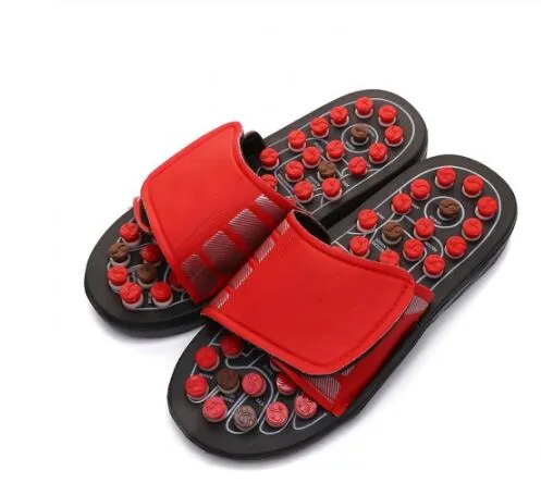 Hip trendy health massage shoes fold over closure jelly insole