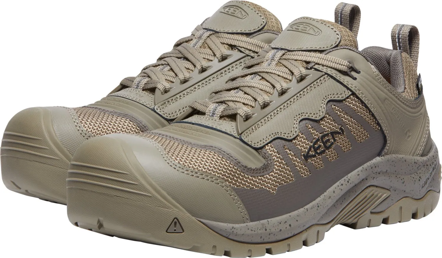 Keen Utility Mens Reno KBF WP Brindle/Morel Leather Work Shoes