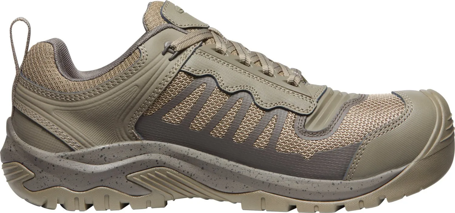 Keen Utility Mens Reno KBF WP Brindle/Morel Leather Work Shoes