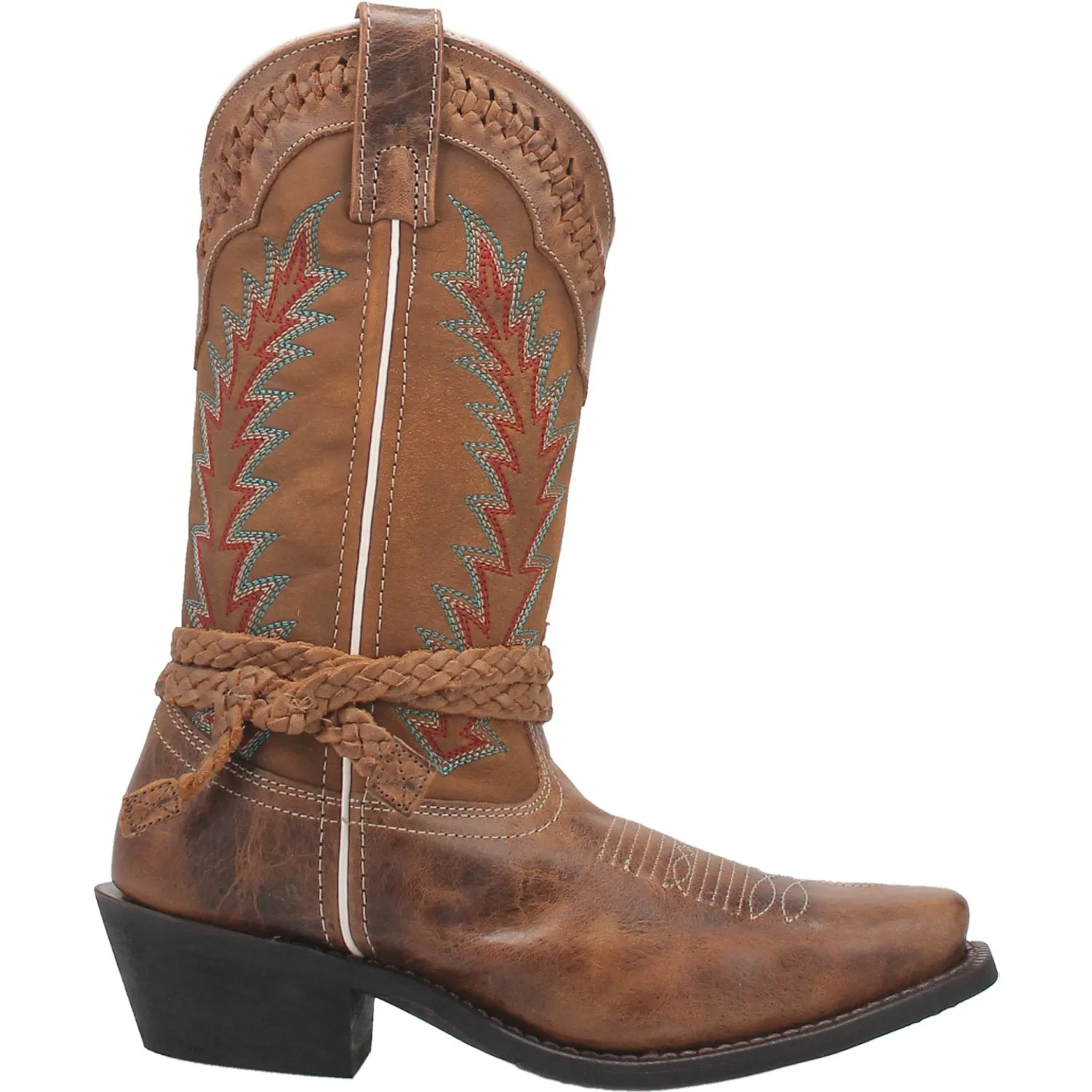 Laredo Womens Knot In Time Cowboy Boots Leather Tan