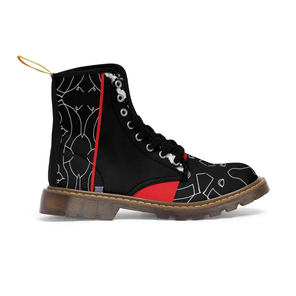 Men's Canvas Boots CHERRY & BLACK