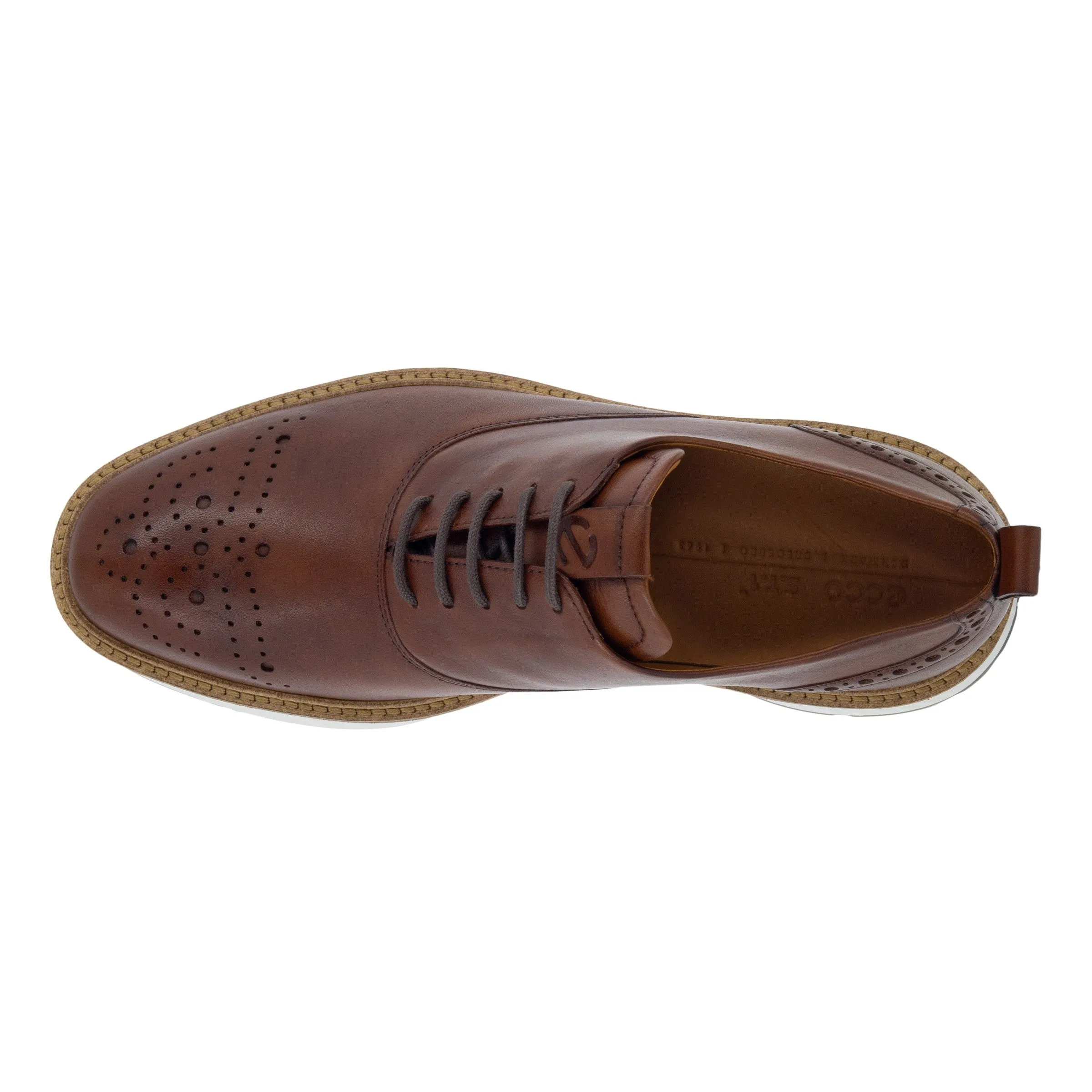 Men's Ecco St.1 Hybrid Shoe Color: Cognac