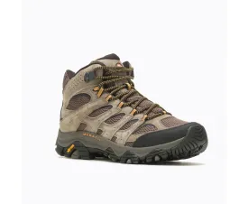 Men's Merrell Moab 3 Mid Color: Walnut (WIDE WIDTH)