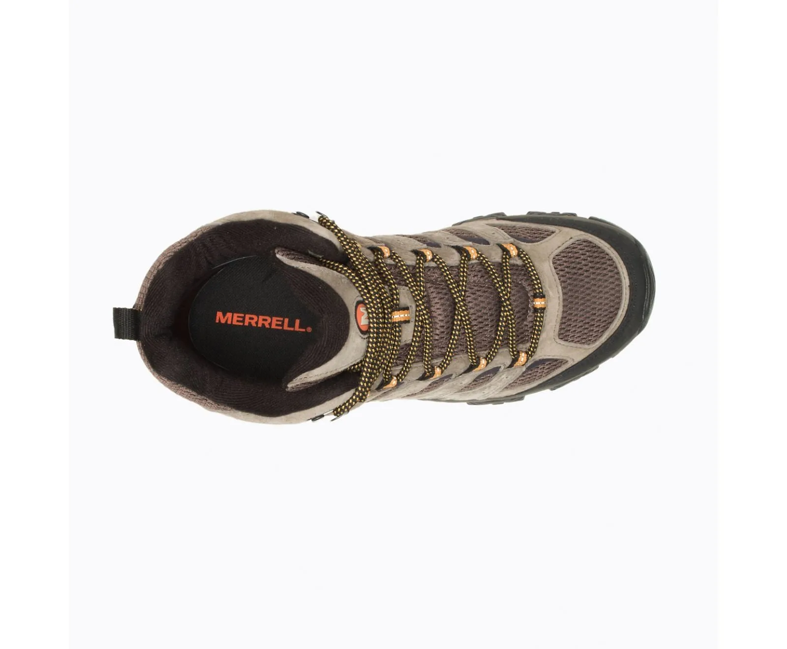 Men's Merrell Moab 3 Mid Color: Walnut (WIDE WIDTH)