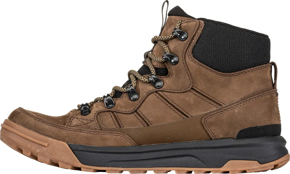 Men's Oboz Burke Mid Leather Waterproof Color: Darkearth