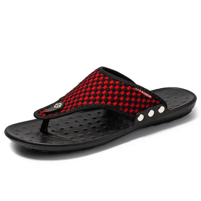 OCW Men Summer Sandals Breathable Mesh Best Flip-flops