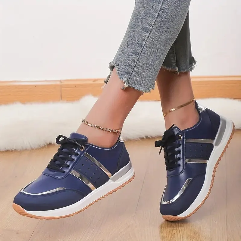 OCW Orthopedic Women Shoes Leather Breathable Comfy Summer Platform Sneakers