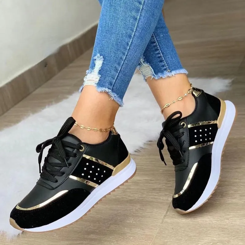 OCW Orthopedic Women Shoes Leather Breathable Comfy Summer Platform Sneakers