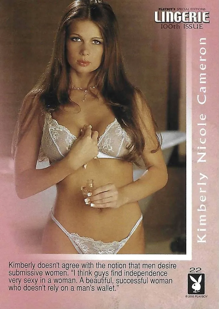 Playboy's Special Editions Lingerie 100th Issue #22 Kimberly Nicole Cameron