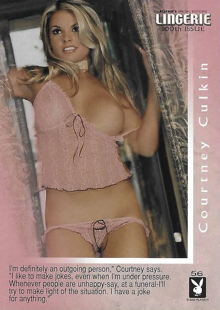 Playboy's Special Editions Lingerie 100th Issue #56 Courtney Culkin