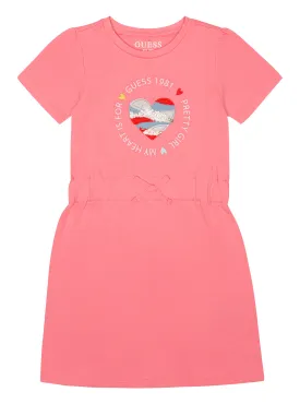 Pop Rose French Terry Dress (2-7)