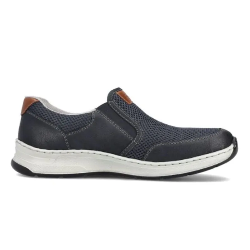 Rieker 14363-14 Blue Men's Slip-on Shoes