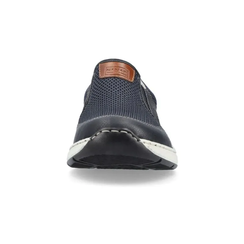 Rieker 14363-14 Blue Men's Slip-on Shoes