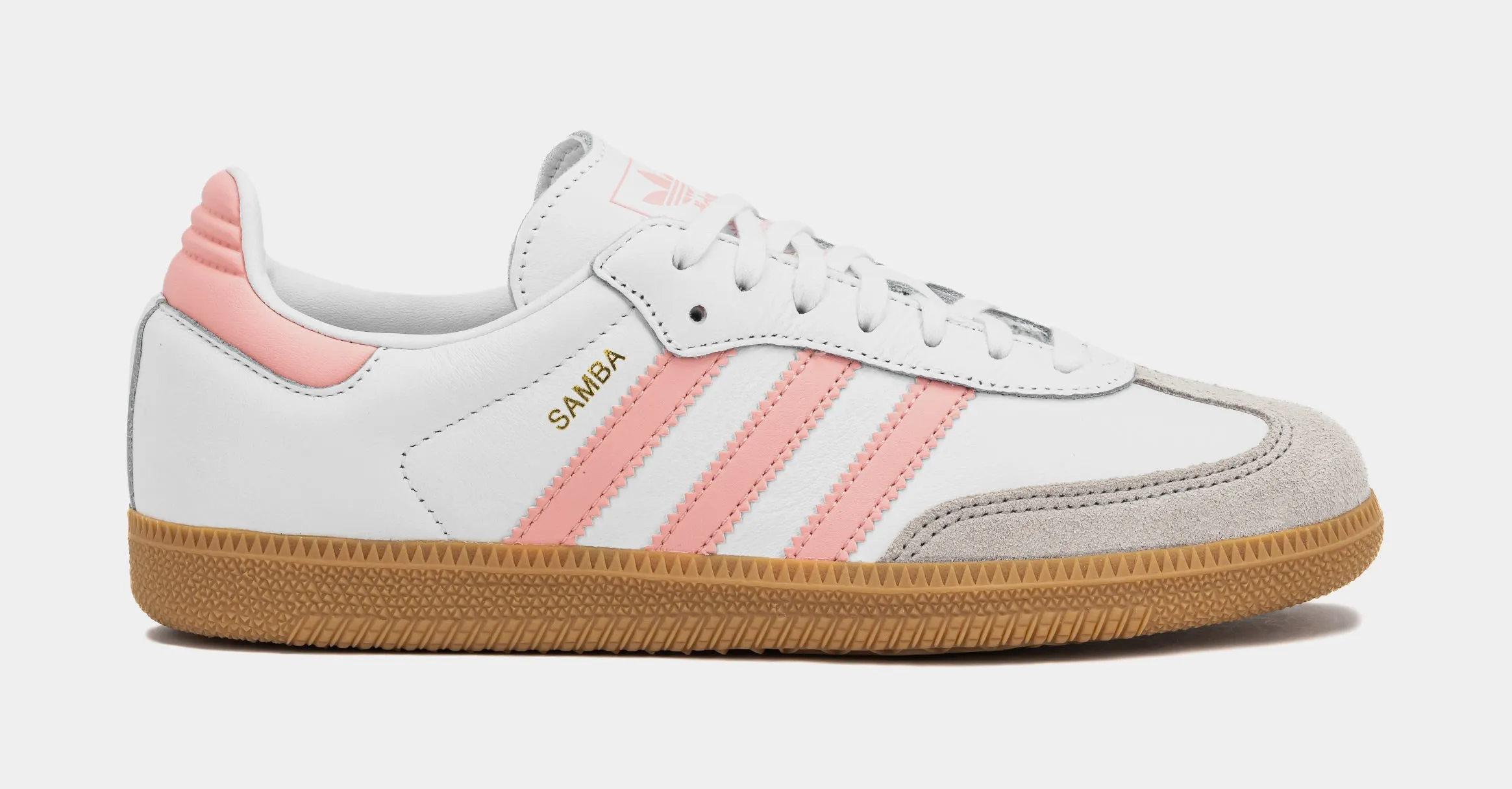 Samba OG Grade School Lifestyle Shoes (White/Coral Pink)