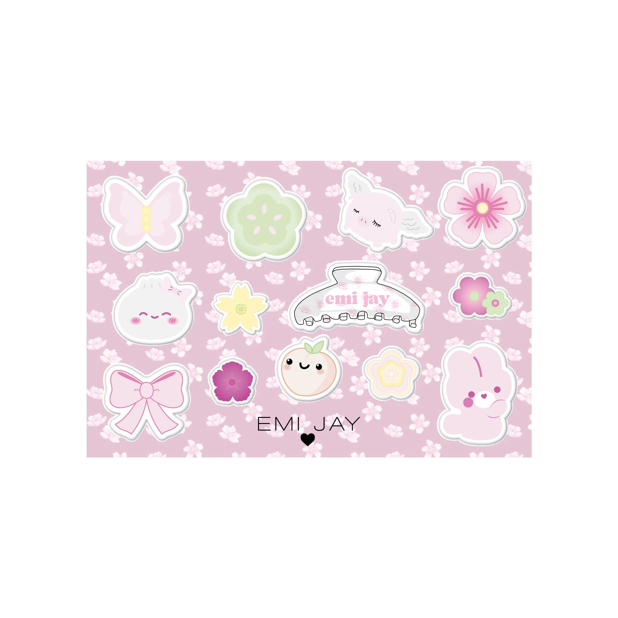 Sugar Blossom Puffy Sticker Set