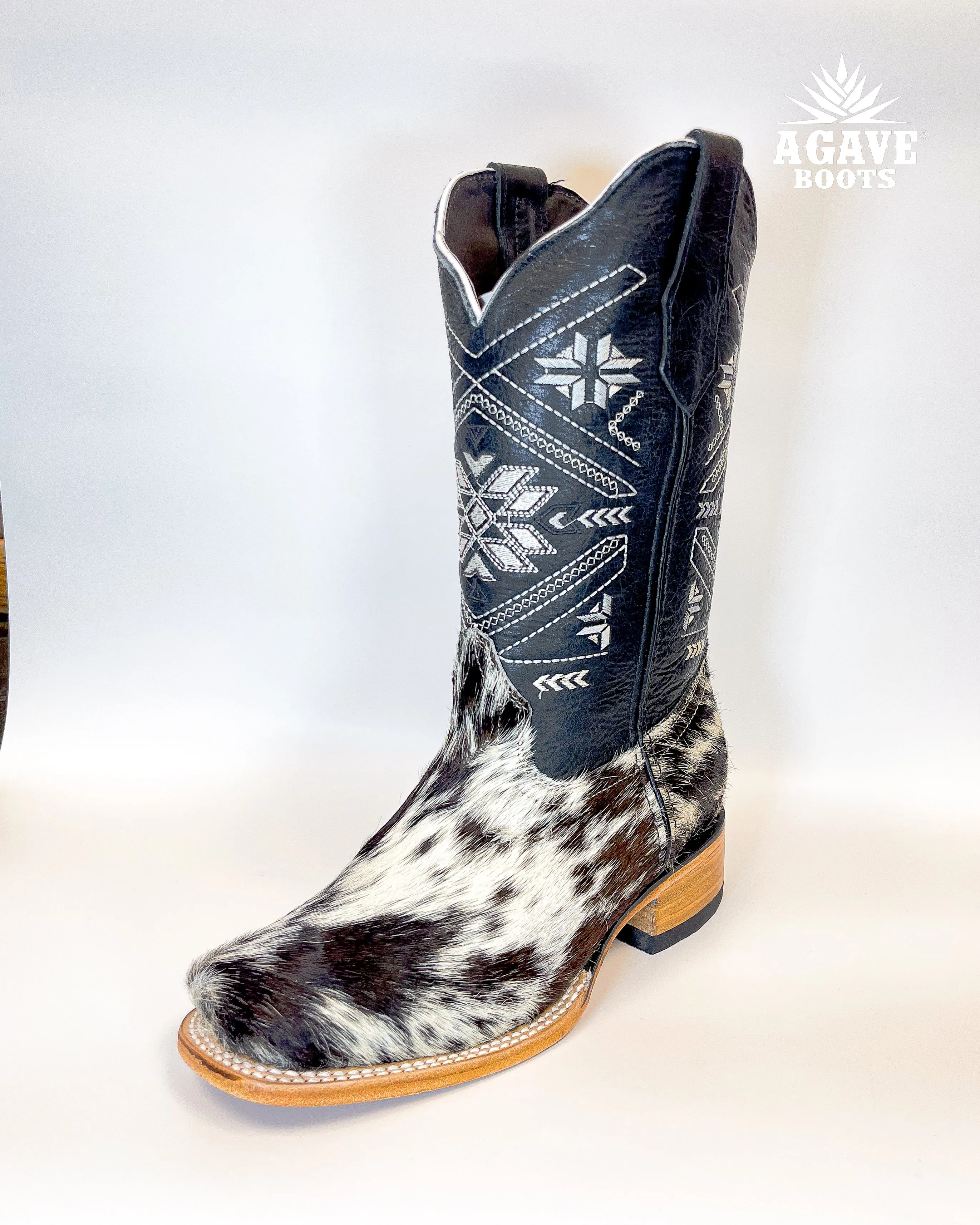 WOMEN COWHIDE BLACK | WOMEN COWBOY BOOTS