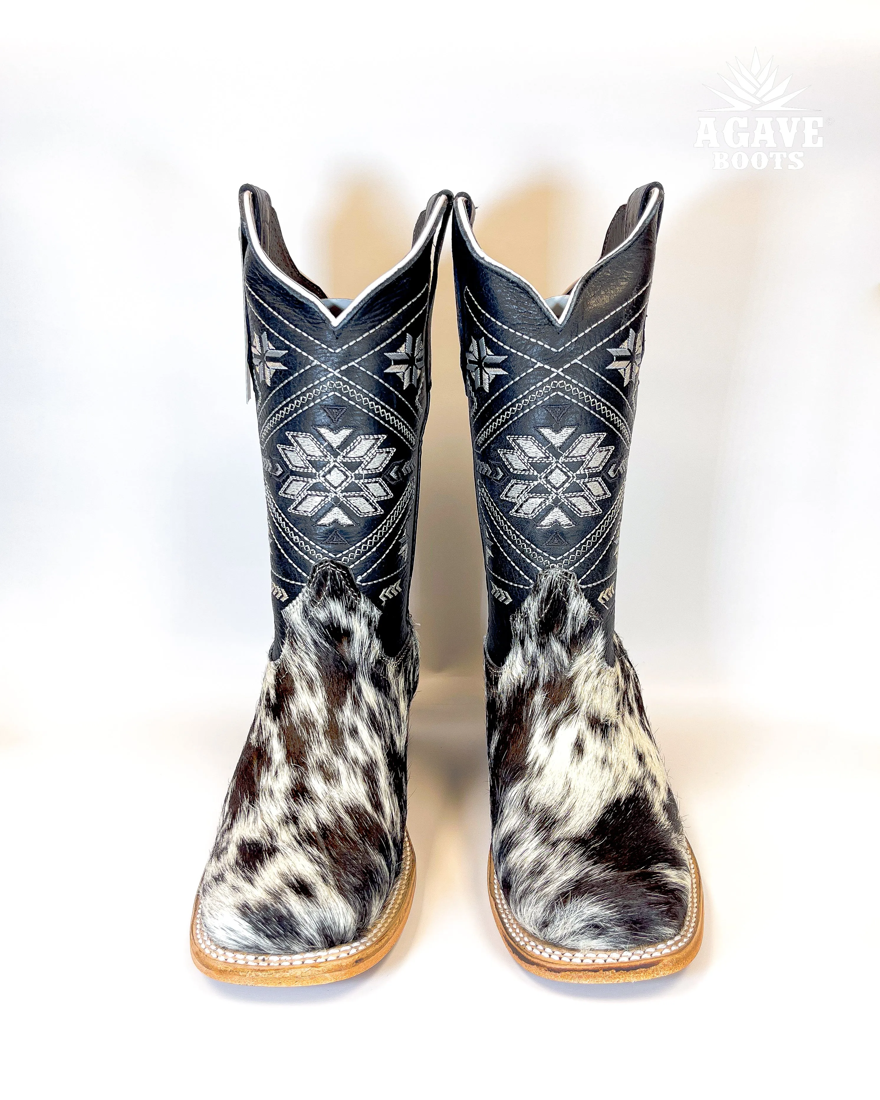 WOMEN COWHIDE BLACK | WOMEN COWBOY BOOTS