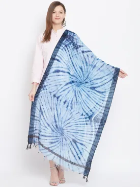 Women Indigo Printed Dupatta